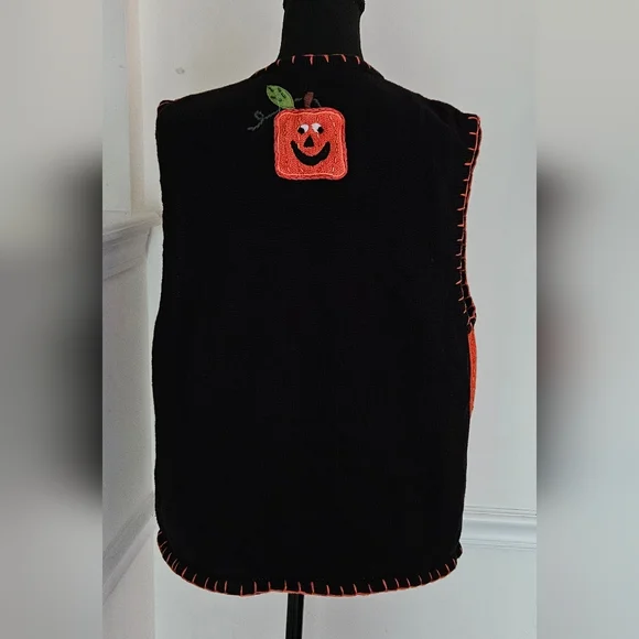 Bobbie Brooks halloween sweater vest size L 12/14 - Picture 2 of 2